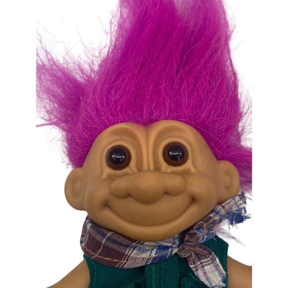 Vintage 90’s Troll Tourist/Safari Outback RUSS w/ Purple Hair Vest Khakis Boots - Picture 2 of 6
